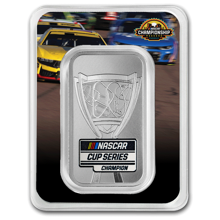 1 oz Ag Bar - NASCAR Cup Series Championship in Lenticular TEP | eBay